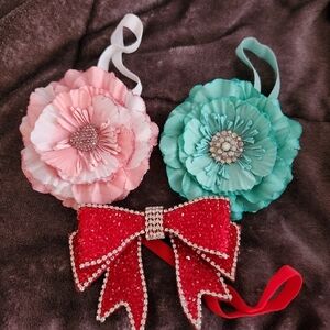 Tieks Pink and Blue Flower Hair Accessories